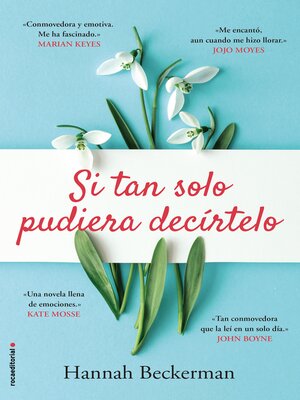 cover image of Si tan solo pudiera decírtelo